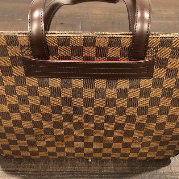 Louis Vuitton Parioli Damier Ebene with Dark Brown Leather Trim - Picture 4 of 9
